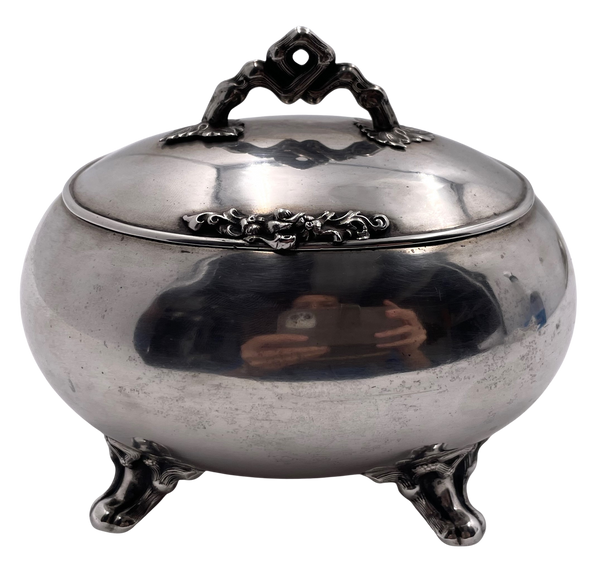 European Silver Sugar / Esrog Box