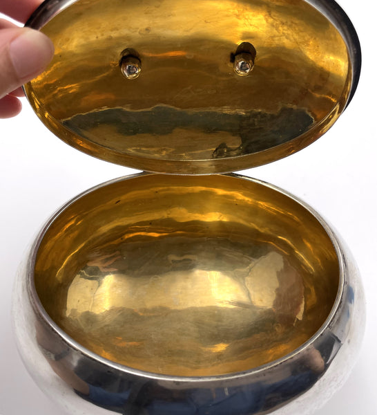 European Silver Sugar / Esrog Box