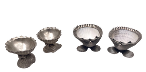 Assorted Nautilus Sterling Silver Set of 4 Shells