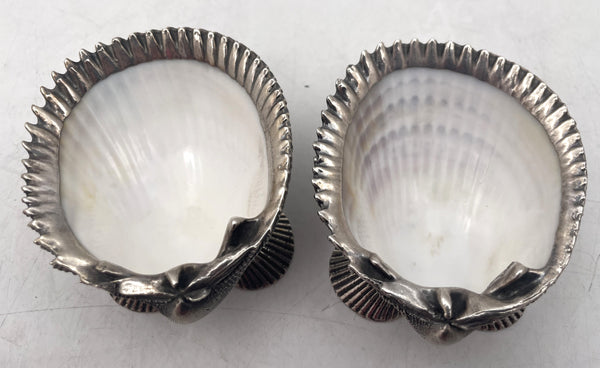 Assorted Nautilus Sterling Silver Set of 4 Shells