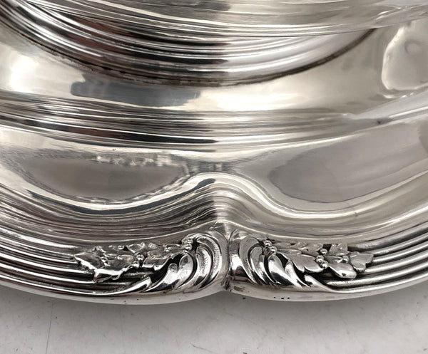 Emile Puiforcat French Sterling Silver Gravy Sauce Boat & Underplate in Art Deco Style