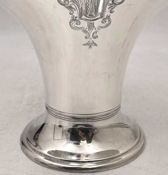 Gorham Sterling Silver 1915 Basket Bowl in Art Nouveau Style with Pierced Motifs