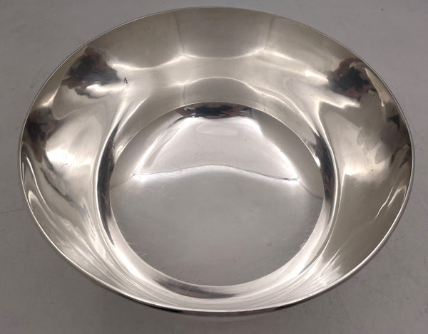 La Paglia for International Sterling Silver Bowl in Mid-Century Modern & Jensen Style