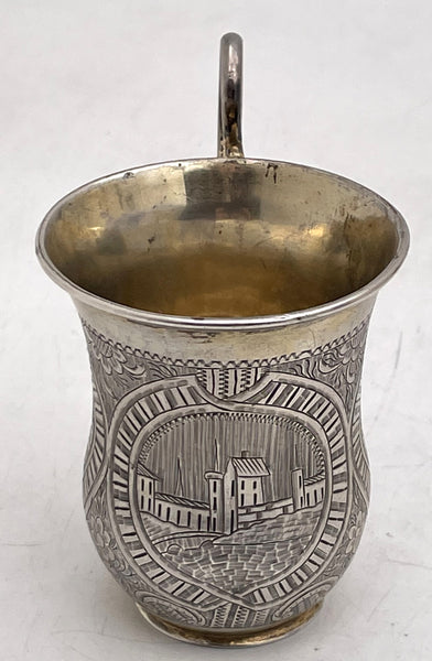 Russian 0.84 Silver 1851 Vodka Mug