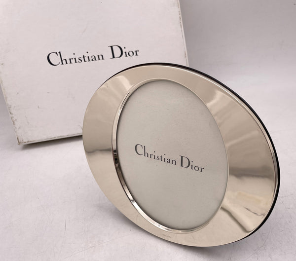 Christian Dior Italian Sterling Silver Frame in Mid-Century Modern Style with Box & Papers 30% OFF Mother's Day Sale!