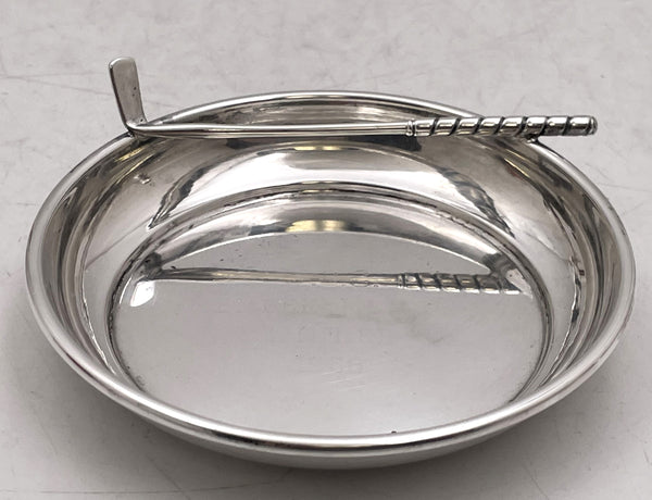 Golf Themed Sterling Silver Trinket Dish