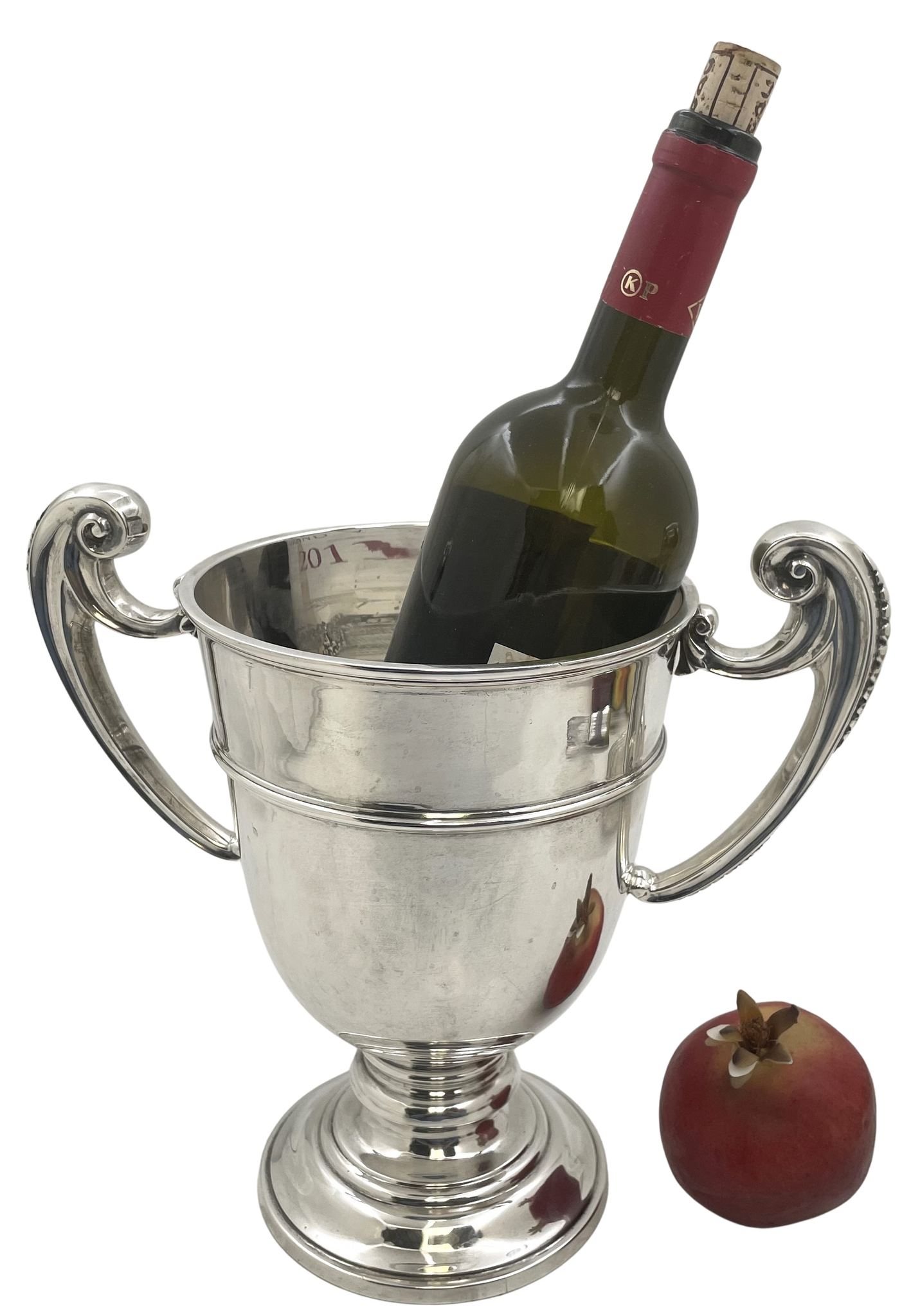 Barnard & Sons English Sterling Silver 1904 Two-Handled Wine Cooler/ Vase