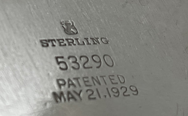 Towle Set of 12 Sterling Silver Dessert Plates in Mid-Century Modern Style