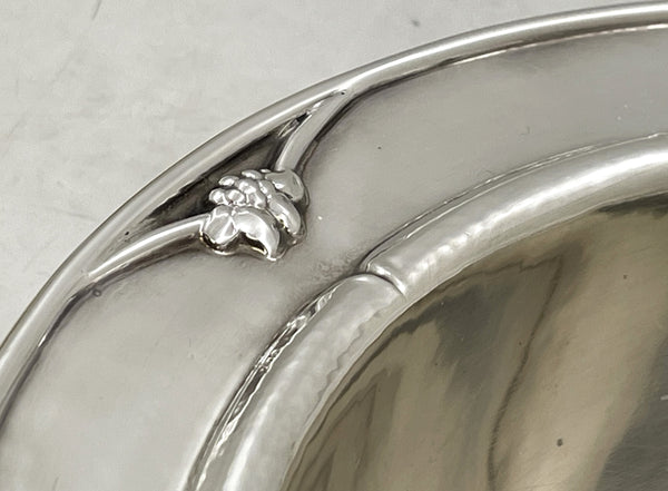 Rare Georg Jensen Sterling Silver Hammered Bowl #271C with 3 Sections