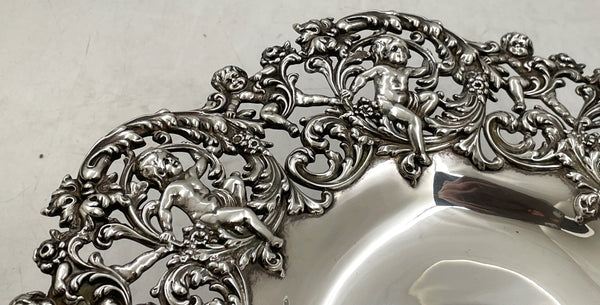 Black, Starr & Frost Sterling Silver Compote Tazza/ Footed Bowl in Art Nouveau Style