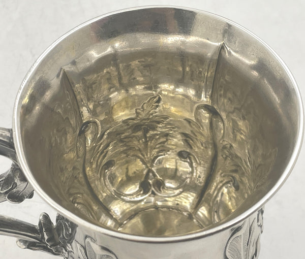Calcutta Indian Hamilton Sterling Silver Mug from 1830s
