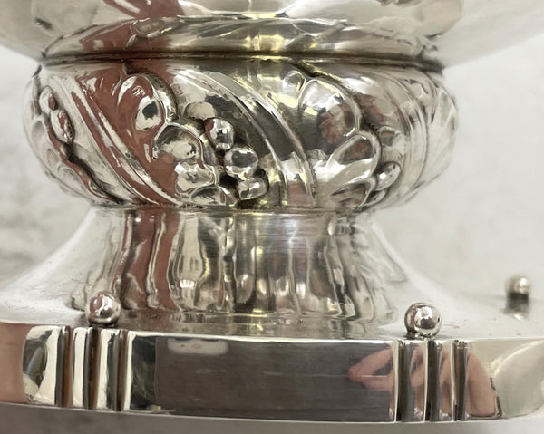 Georg Jensen Sterling Silver Serving Dish/ Sauce Boat in Blossom Pattern 177 from 1910s/20s