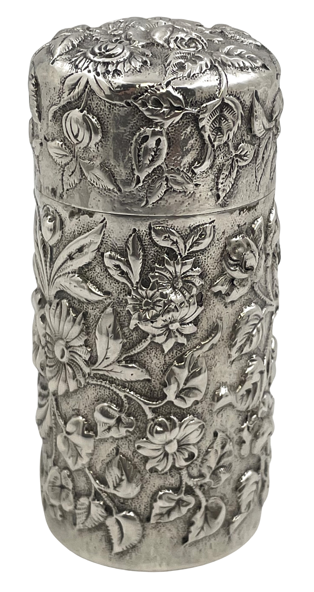 S. Kirk & Son Sterling Silver Repousse Besamim Spice Box from 1903-1907