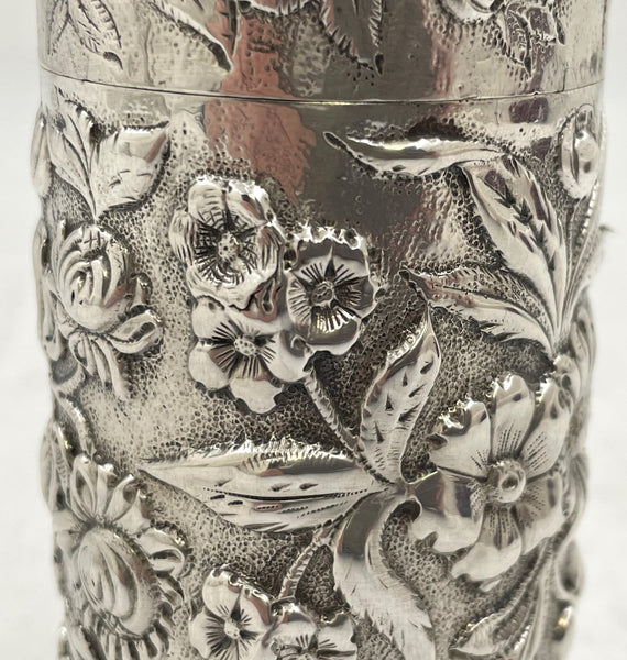 S. Kirk & Son Sterling Silver Repousse Besamim Spice Box from 1903-1907