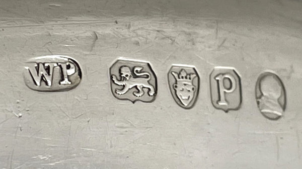 Pair of William Pitts English Sterling Silver Georgian 1790 Platters or Trays