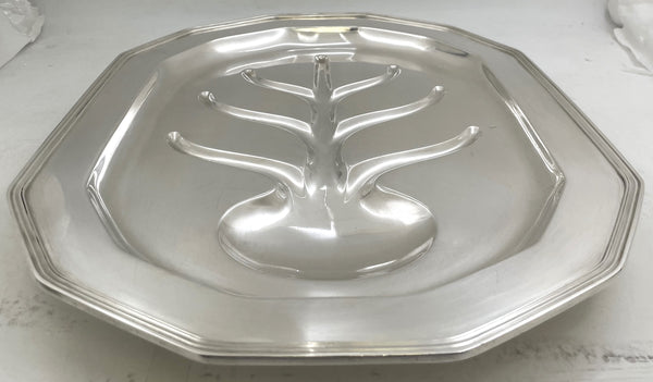 Tiffany & Co. Sterling Silver 1923 Well & Tree Platter Tray in Art Deco Style