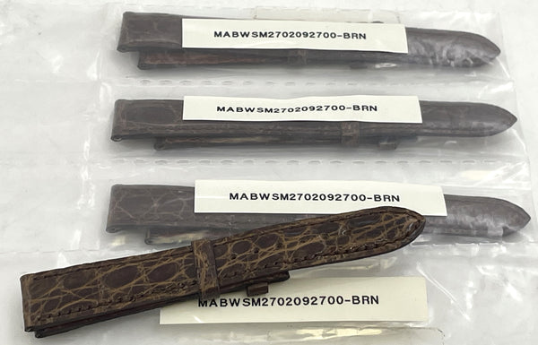 G. Buccellati Rare Set of 4 Brown Watch Leather Straps New