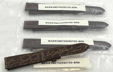 G. Buccellati Rare Set of 4 Brown Watch Leather Straps New