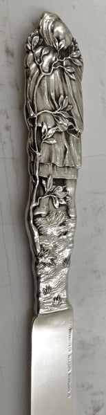 Tiffany & Co. Sterling Silver 4-Piece Child Set in Nursery Rhyme Pattern