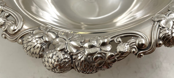 Tiffany & Co. Sterling Silver 1898 Clover Bowl in Art Nouveau Style