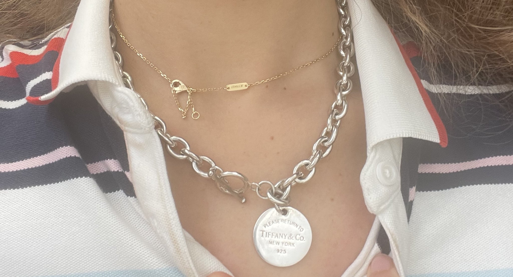 Tiffany & Co. Sterling Silver Please Return to Tiffany Necklace