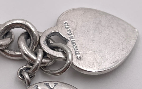 Tiffany & Co. Sterling Silver Heart Tag Toggle Bracelet in Original Pouch