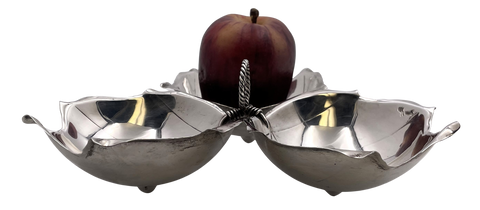 Sciarrotta for Bailey, Banks & Biddle Sterling Silver 3-Part Nut / Dip Dish