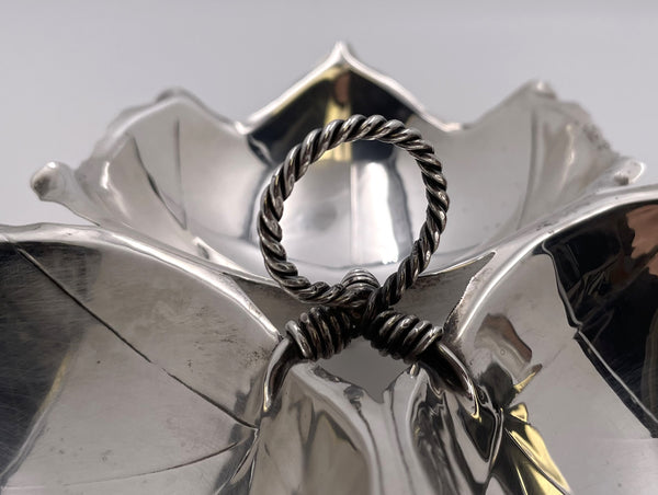 Sciarrotta for Bailey, Banks & Biddle Sterling Silver 3-Part Nut / Dip Dish