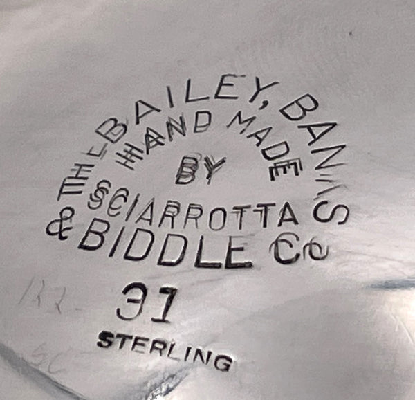 Sciarrotta for Bailey, Banks & Biddle Sterling Silver 3-Part Nut / Dip Dish