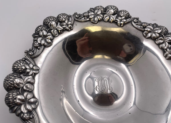 Tiffany & Co. Sterling Silver 1899 Clover Nut Dish/ Bowl in Art Nouveau Style