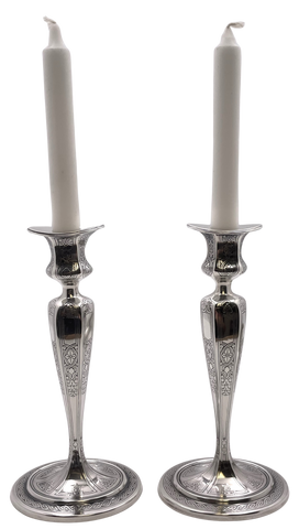 Pair of Tiffany & Co. Sterling Silver 1910 Candlesticks