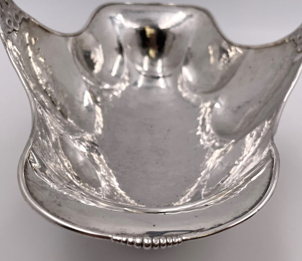 Posen German Silver Wine Caddy Basket Bowl