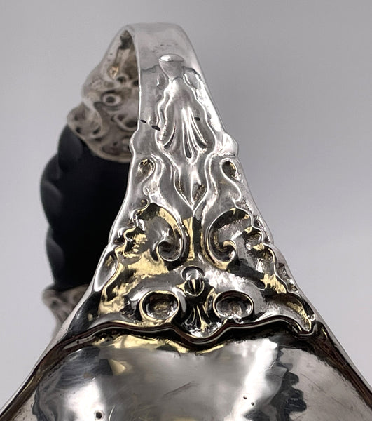 Posen German Silver Wine Caddy Basket Bowl