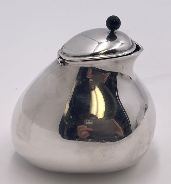 Pomellato Sterling Silver Honey Dish in Mid-Century Modern Style