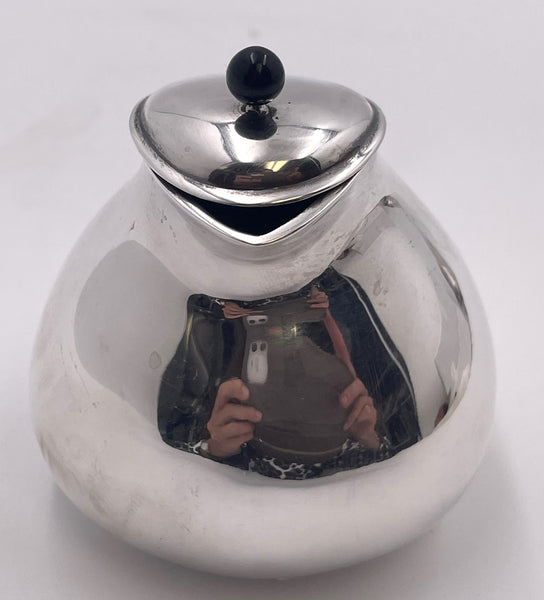 Pomellato Sterling Silver Honey Dish in Mid-Century Modern Style