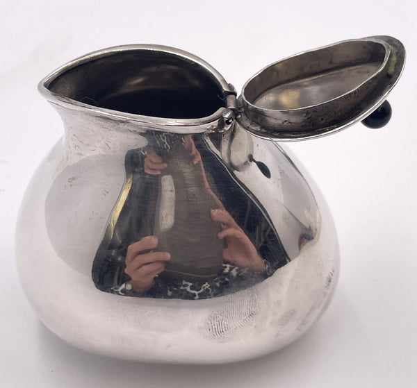 Pomellato Sterling Silver Honey Dish in Mid-Century Modern Style