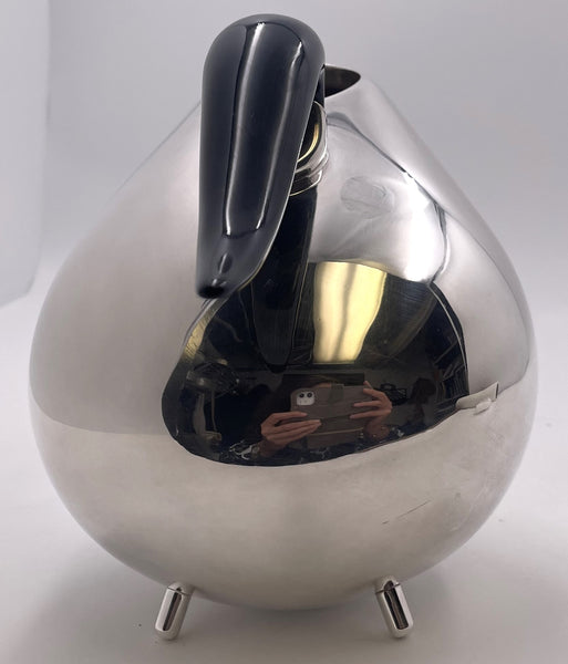 Rare Pomellato Sterling Silver Set of 2 Pitchers on Tray in Mid-Century Modern Style