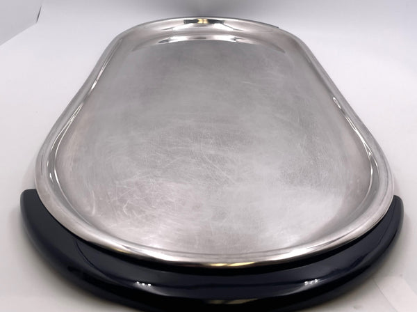 Rare Pomellato Sterling Silver Set of 2 Pitchers on Tray in Mid-Century Modern Style