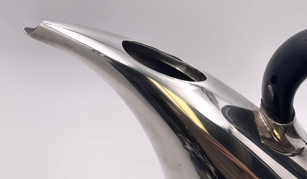 Rare Pomellato Sterling Silver Pitcher in Mid-Century Modern Style