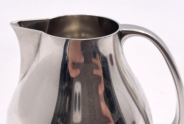 Georg Jensen Sterling Silver Creamer & Sugar Bowl #1015 in Bernadotte Pattern