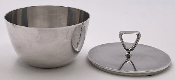 Georg Jensen Sterling Silver Creamer & Sugar Bowl #1015 in Bernadotte Pattern