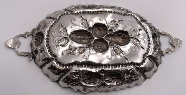 Continental Silver Sweet Meat Dish in Augsburg Style from 19th Century