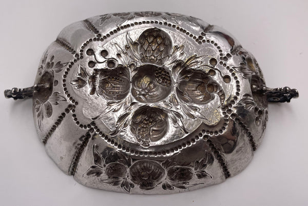 Continental Silver 19th Century Sweet Meat Dish in Augsburg Style