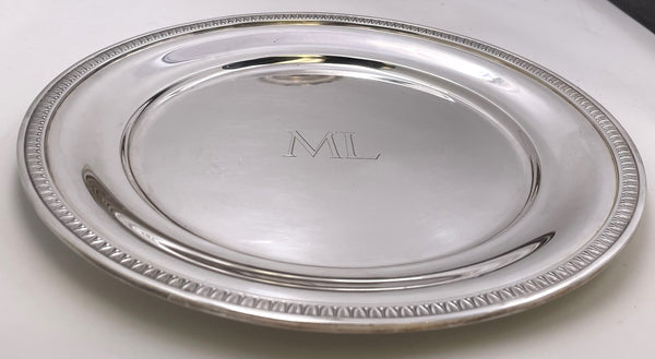 Tetard French Set of 28 Sterling Silver Plates from Early 20th Century Heavy Gage