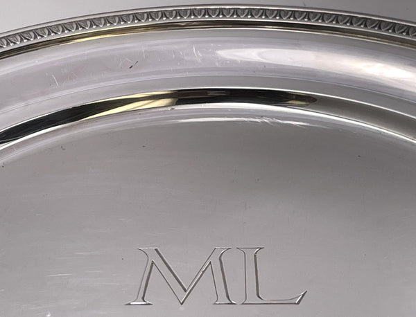 Tetard French Set of 28 Sterling Silver Plates from Early 20th Century Heavy Gage