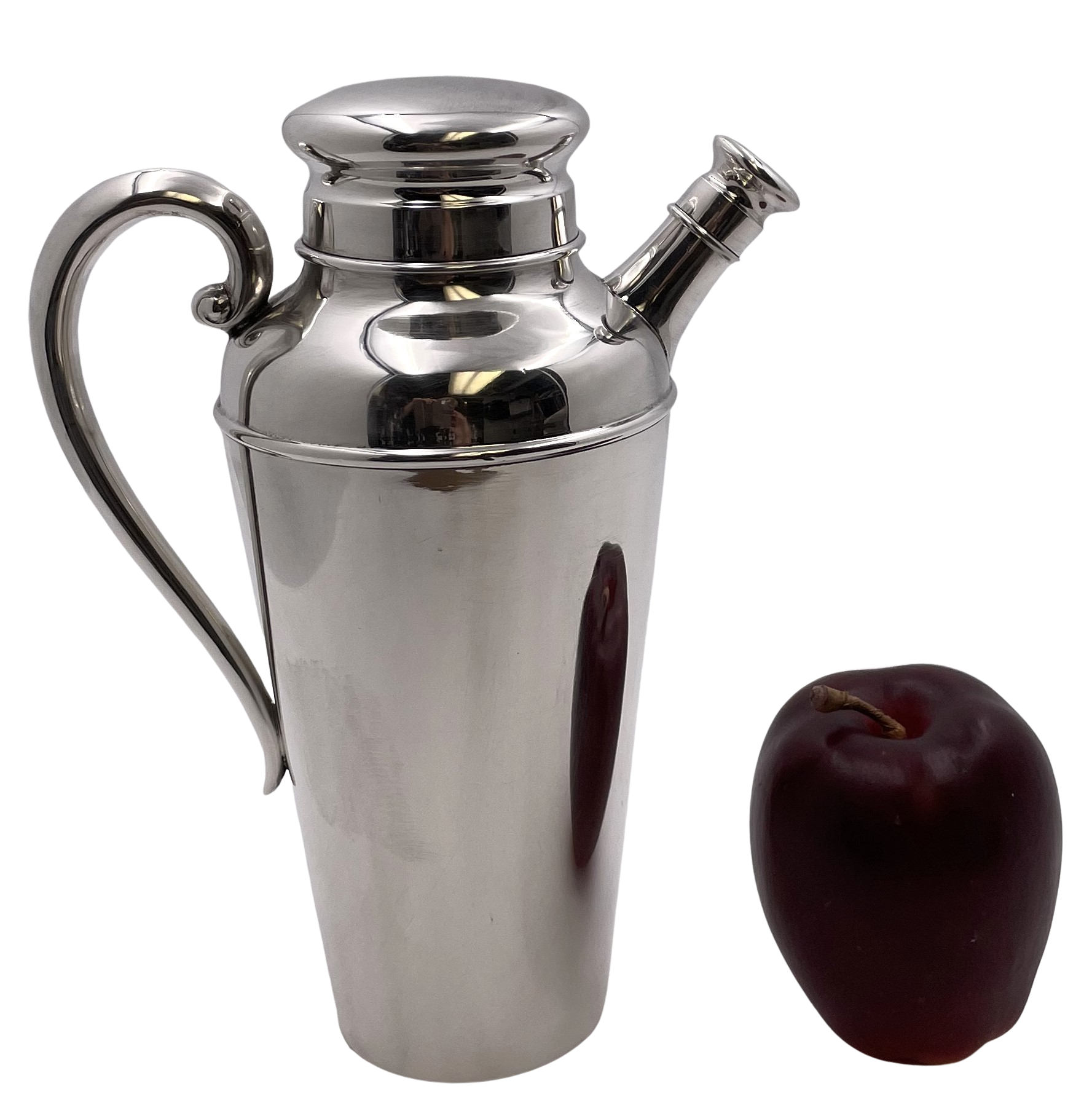 S. Kirk & Son Sterling Silver Cocktail Shaker in Mid-Century Modern Style