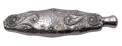 Whiting Sterling Silver Perfume Bottle/ Scent Vial in Japonesque Style from 1880s