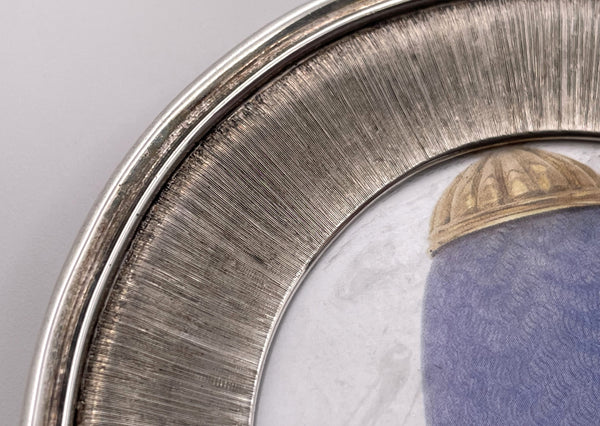 Mario Buccellati Italian Sterling Silver 3-Part Picture Frame