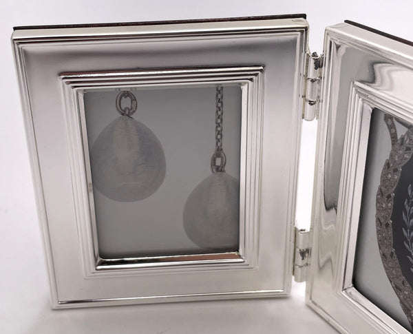 Christofle Silverplate Double Picture Frame Circa 1970s in New Condition