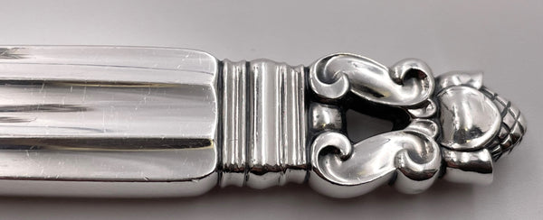 Georg Jensen Sterling Silver Bar Bottle Opener in Acorn Pattern